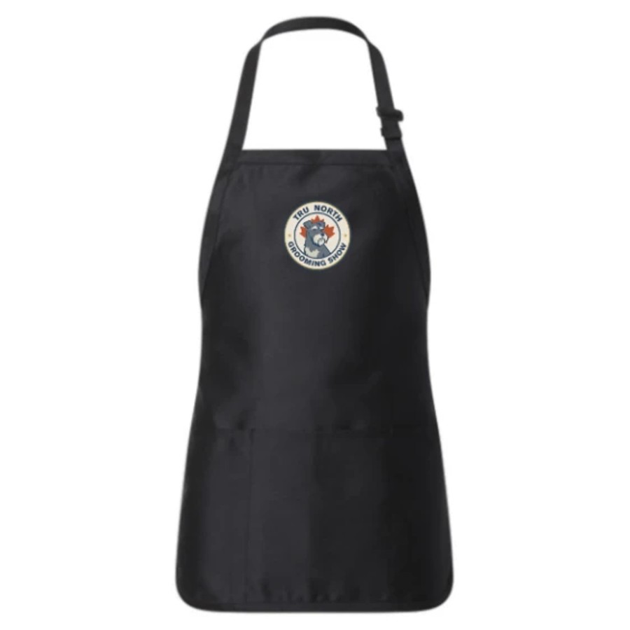 Grooming Apron in Black with the Tru North Grooming Show crest