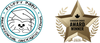 Fluffy Paws Grooming School logo