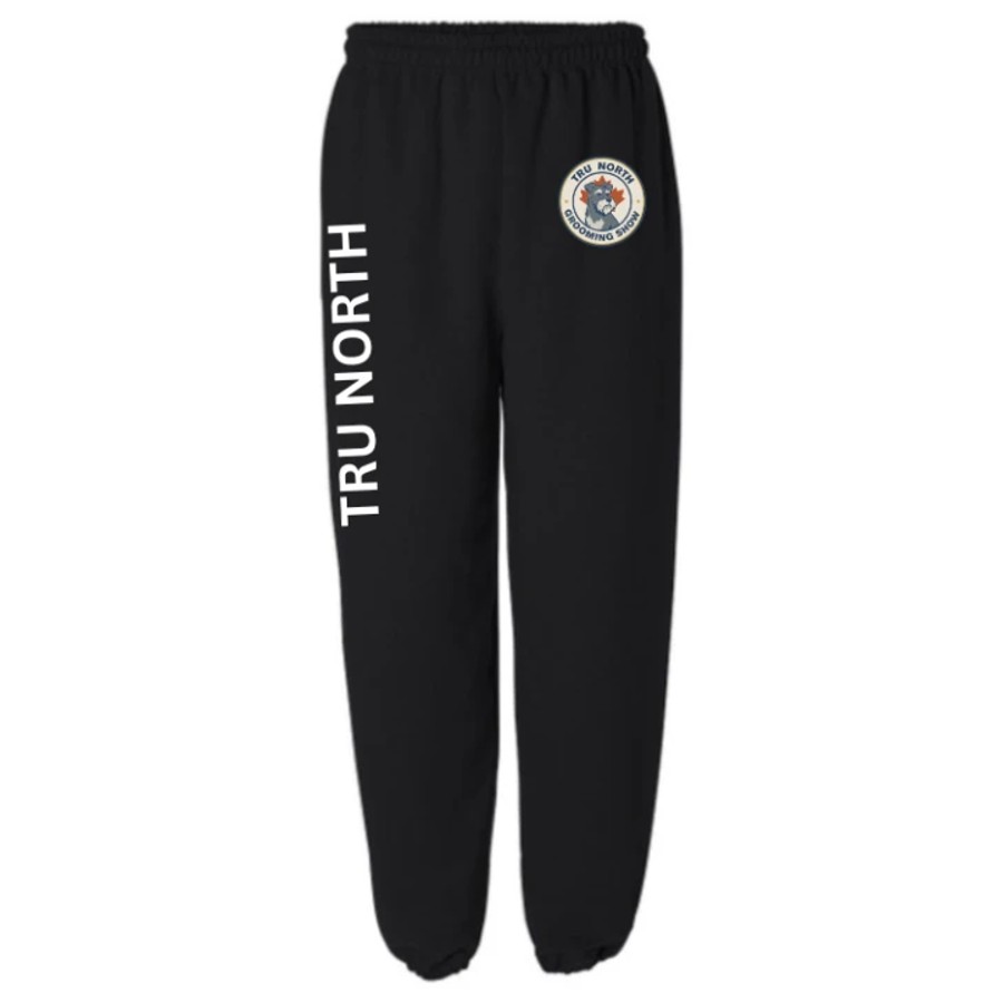 Sweatpants in Black with the Tru North Grooming Show crest